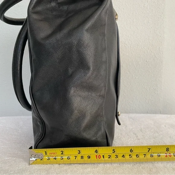 See By Chloe Black Leather Zipper Tote Bag - Picture 7 of 17